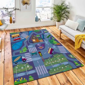 Seamless Texture Similar Map Simulating Area Carpet Rug City Rug Home Decor