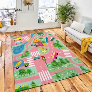 Seamless Texture Simulating Map Roads Carpet Rug Kids Rug Room Decor