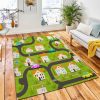 Seamless Vector Background Funny Wallpaper Area Rug City Rug Room Decor
