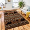 Sedona Brown Bear Area Rug Rustic Cabin & Lodge Area Rug Bedroom Rug