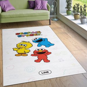 Sesame Street 7 Area Rug Living Room Rug Christmas Gift Decor Area Rug For Living Room Bedroom Rug Home Decor