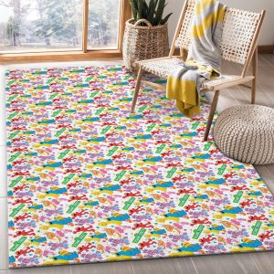 Sesame Street Family Rug Living Room Rug Christmas Gift Decor Area Rug For Living Room Bedroom Rug Home Decor