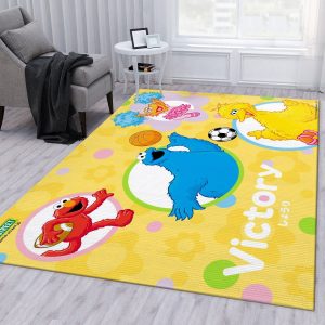 Sesame Street Learn Rug Living Room Rug Family Gift Decor Area Rug For Living Room Bedroom Rug Home Decor