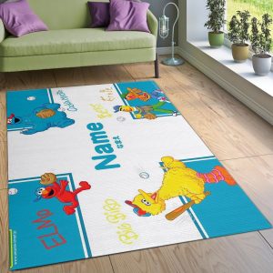 Sesame Street Sport Area Rug Living Room Rug Family Gift Decor Area Rug For Living Room Bedroom Rug Home Decor