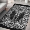 Skull Demon Headless Skeleton Area Rug Gothic Home Decor