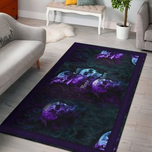 Skull Faith Hope Love Rug Perfect Decor Living Room Rug