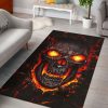 Skull Lava Rug Decorative Area Rug Living Room Rug