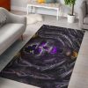 Skull Purple Goat Rug Living Room Rug