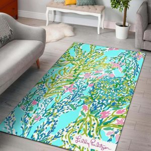 Skye Blue Heaven Lilly Pulitzer Area Rug Carpet Carpet Area Rug For Living Room Bedroom Rug Home Decor