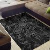 Smoke Skull Area Rug Dark Skull Ome Living Rug Gothic Home Decor