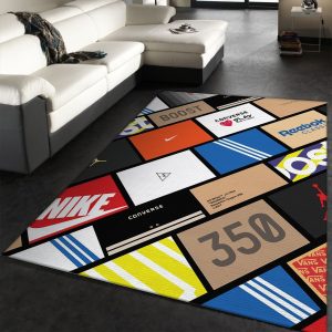 Sneaker Boxes Rectangle Rug Living Room Rug Christmas Gift Decor Area Rug For Living Room Bedroom Rug Home Decor