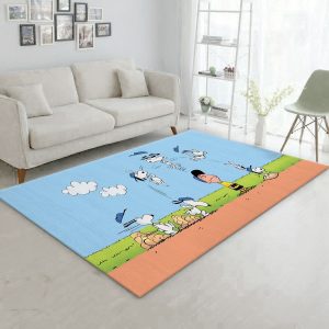 Snoopy Ver3 Rug Bedroom Rug Family Gift Decor Area Rug For Living Room Bedroom Rug Home Decor