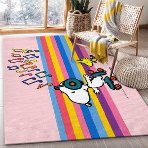 Snoopy Ver7 Area Rug For Christmas Bedroom Rug Home Decor Area Rug For Living Room Bedroom Rug Home Decor