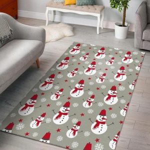 Snowflake Snowman Cl12101091Mdr Rug Home Decoration – Floor Decor The Us Decor
