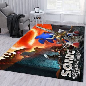 Sonic Knight Ver2 Area Rug Living Room Rug Christmas Gift Decor Area Rug For Living Room Bedroom Rug Home Decor