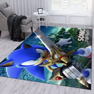 Sonic Knight Ver4 Area Rug Living Room Rug Home Decor Area Rug For Living Room Bedroom Rug Home Decor