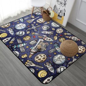 Space Universe Planet Cl260732Md Rug Carpet Area Rug For Living Room Bedroom Rug Home Decor
