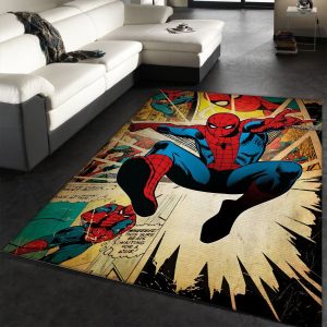Spider Man Hero Movie Area Rug For Christmas Bedroom Christmas Gift Decor Area Rug For Living Room Bedroom Rug Home Decor