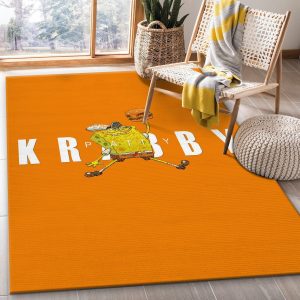 Spongebob Jumpman Jordan Area Rug Bedroom Rug Family Gift Decor Area Rug For Living Room Bedroom Rug Home Decor