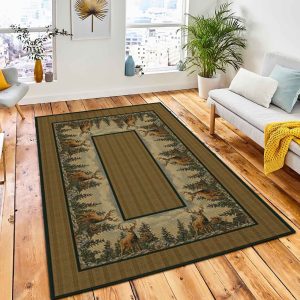 Standing Proud Rug Rustic Cabin & Lodge Area Rug Home Decor Rug