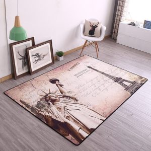 Statue Of Liberty And Eiffel Tower Clp1810181Tm Rug Carpet Area Rug For Living Room Bedroom Rug Home Decor