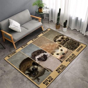 Strong When You Are Weak Hedgehog Dak239 Area Rug For Living Room Bedroom Rug Home Decor