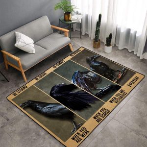 Strong When You Are Weak Raven Dak237 Area Rug For Living Room Bedroom Rug Home Decor