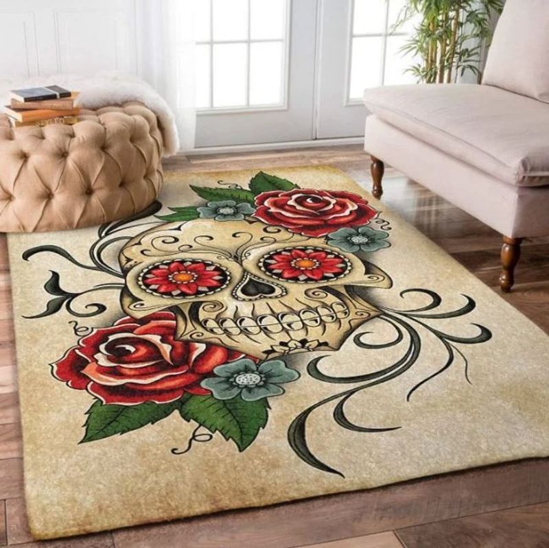 Sugar Skull Art Rectangle Ly91463 Rug Carpet Area Rug For Living Room Bedroom Rug Home Decor Sugar Skull Art Rectangle Ly91463 Rug Carpet Area Rug For Living Room Bedroom Rug Home Decor