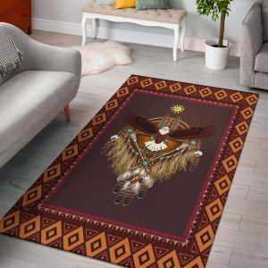 Sun Owl Dreamcatcher Native American Design Area Rug Carpet Area Rug For Living Room Bedroom Rug Home Decor