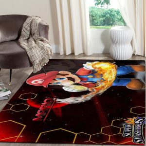 Super Paper Mario Gaming Area Rugs Living Room Carpet Local Brands Floor Decor The Us Decor