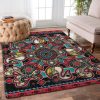 Swan Coloring Page In Ethnic Style Np1810267R Rug Carpet Area Rug For Living Room Bedroom Rug Home Decor