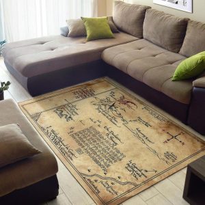 The Hobbit Map Nice Gift Area Rug Carpet Area Rug For Living Room Bedroom Rug Home Decor