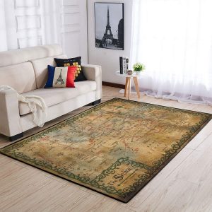 The Hobbit – The Shire Map Area Rug – Home Decor – Bedroom Living Room Decor