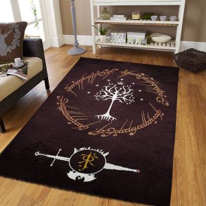 The Lord Of The Rings Area Rug Area Rug – Home Decor – Bedroom Living Room Decor