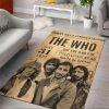 The Who Rock Band Area Rug Rugs For Living Room Rug Home Decor Area Rug For Living Room Bedroom Rug Home Decor