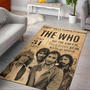 The Who Rock Band Area Rug Rugs For Living Room Rug Home Decor Area Rug For Living Room Bedroom Rug Home Decor