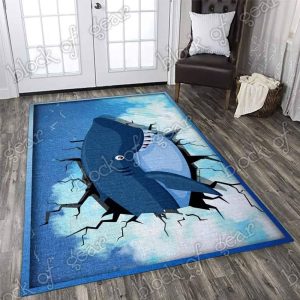 Time Travel Shark Living Room Rug Npr11