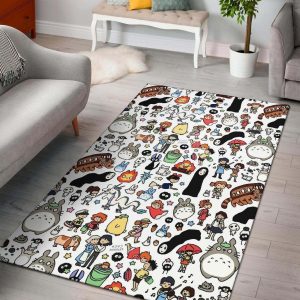 Totoro Pattern Area Rug Carpet Carpet Area Rug For Living Room Bedroom Rug Home Decor