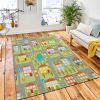 Town Illustration Seamless Pattern Area Carpet Rug Kid Play Rug Home Decor