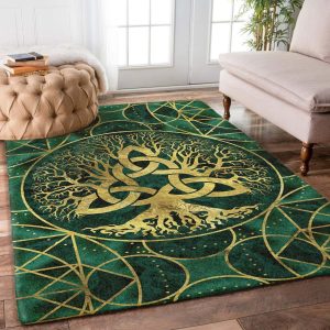 Tree Of Life With Triquetra Malachite Cg2509116M Rug Carpet Area Rug For Living Room Bedroom Rug Home Decor