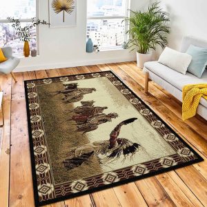 Tribal Blessing Area Rug Rustic Cabin & Lodge Area Rug Room Decor Rug