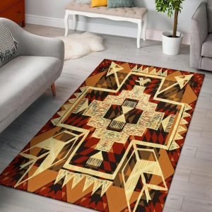 Tribal Yellow Arrow Native American Area Rug Carpet Area Rug For Living Room Bedroom Rug Home Decor