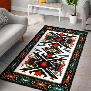 Tribe Coloful Design Native American Area Rug Carpet Area Rug For Living Room Bedroom Rug Home Decor