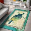 Turtle World Map Clt091027A Rug Carpet Area Rug For Living Room Bedroom Rug Home Decor