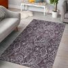 Umber Floral Bohemian Pattern Area Rug Bohemian Rug Floor Decor