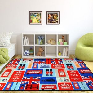 United Kingdom Flag Cl260738Md Rug Carpet Area Rug For Living Room Bedroom Rug Home Decor