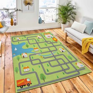 Vector Funny Maze Game Help Rug Carpet Kid Play Rug Room Decor