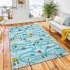 Vector Seamless Pattern Cars Construction Rug Kids Rug Room Decor