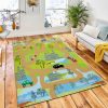 Vector Seamless Pattern Cars Road Area Rug Carpet Kid Play Rug Home Decor