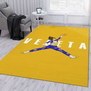 Vegeta Jumpman Jordan Area Rug Living Room Rug Us Gift Decor Area Rug For Living Room Bedroom Rug Home Decor